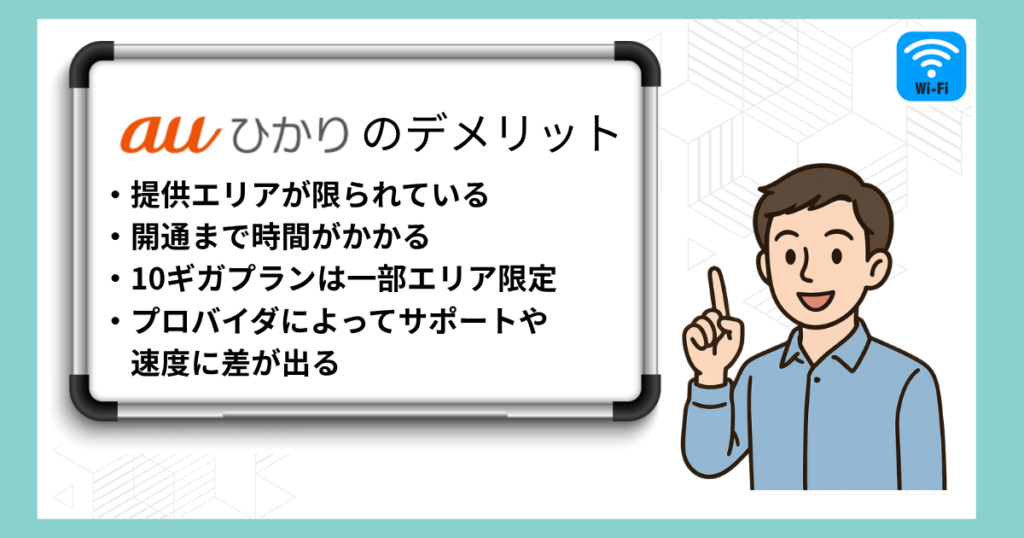 auひかりのデメリット