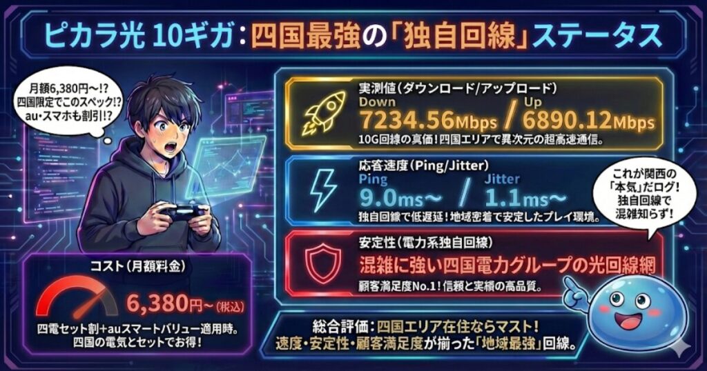 四国エリア：ピカラ光