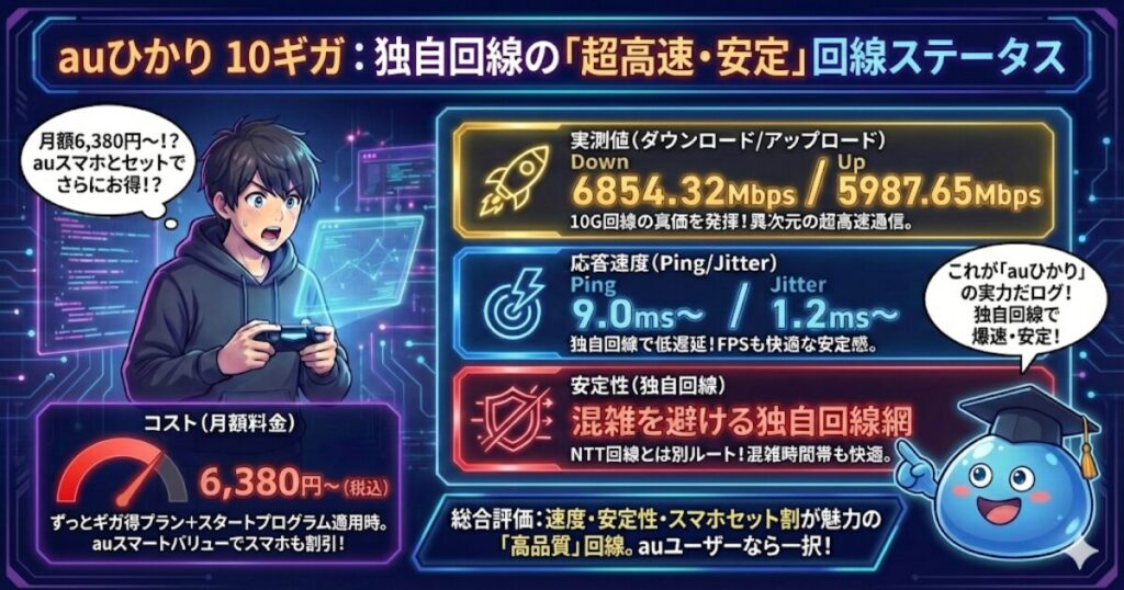 auひかり（ホーム10ギガ）【安定性の王者】