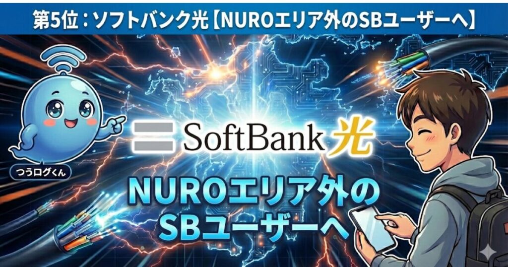 第5位：ソフトバンク光【NUROエリア外のSBユーザーへ】