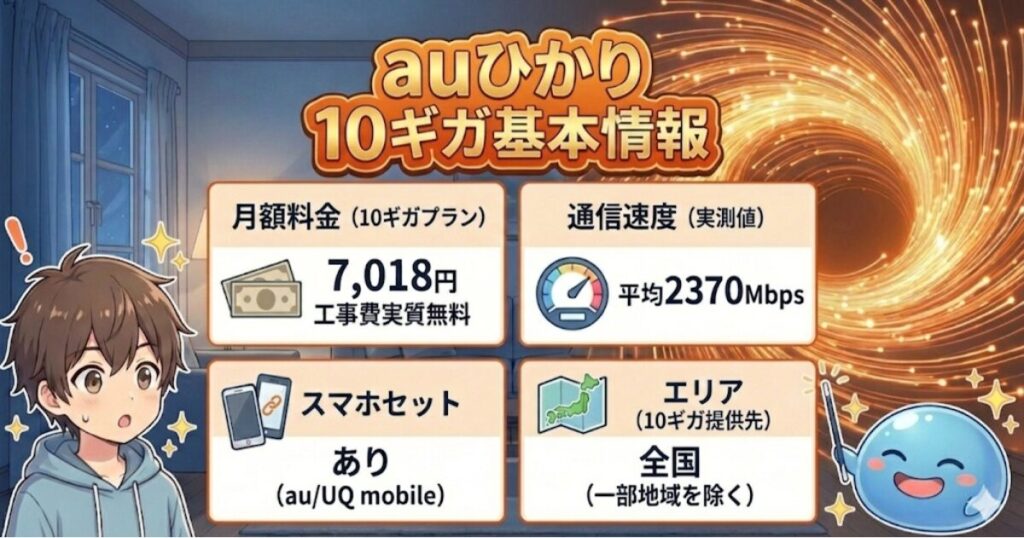 第2位:auひかり ホーム10ギガ【au/UQ・高品質】