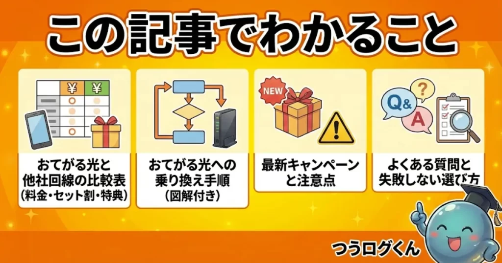 おてがる光　この記事でわかることと